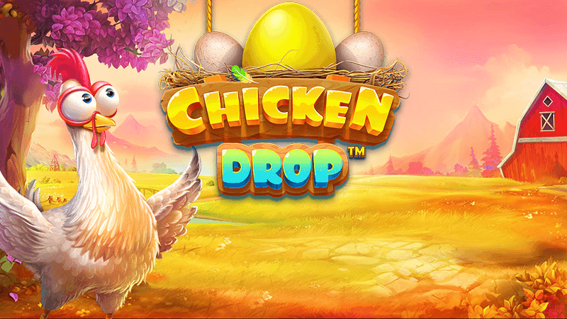 chicken drop slot logo