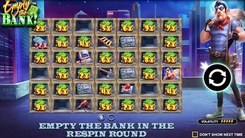 empty the bank slot rules