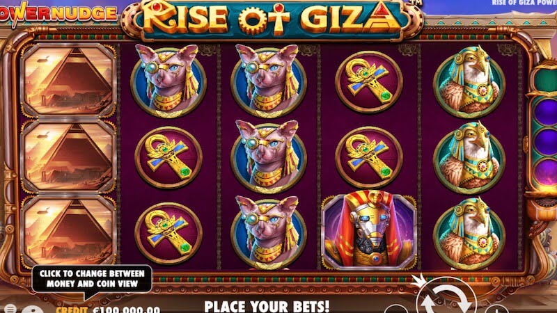 rise of giza slot gameplay