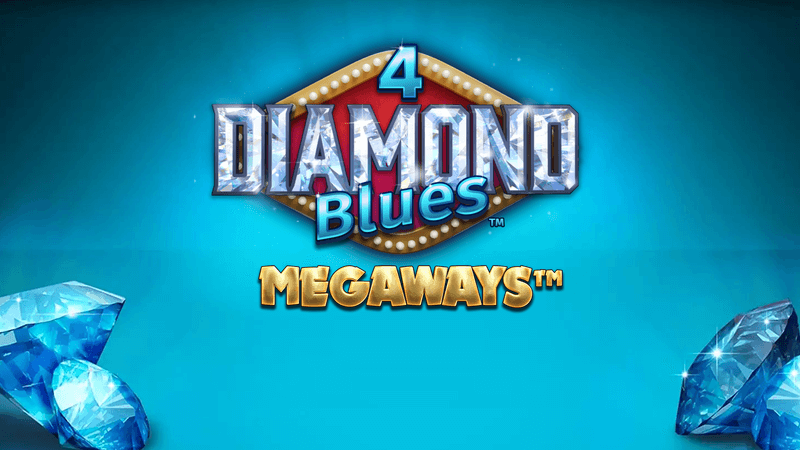 4 diamond blues slot logo