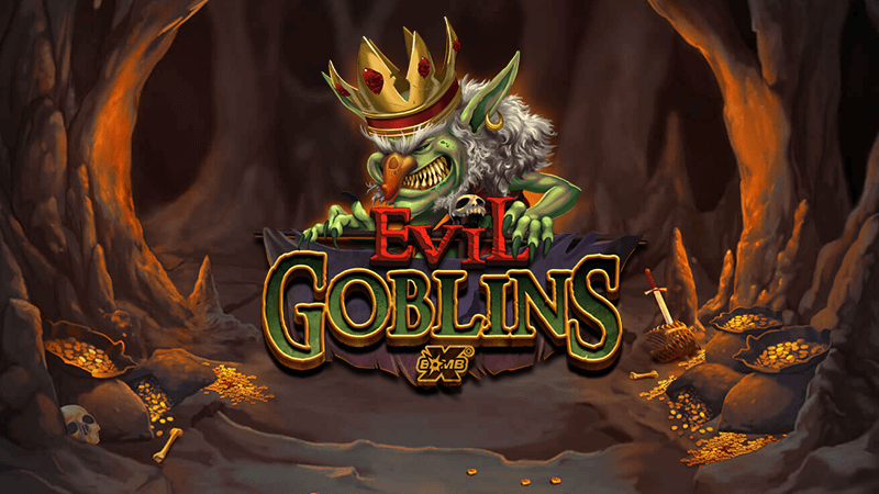 evil goblins slot logo