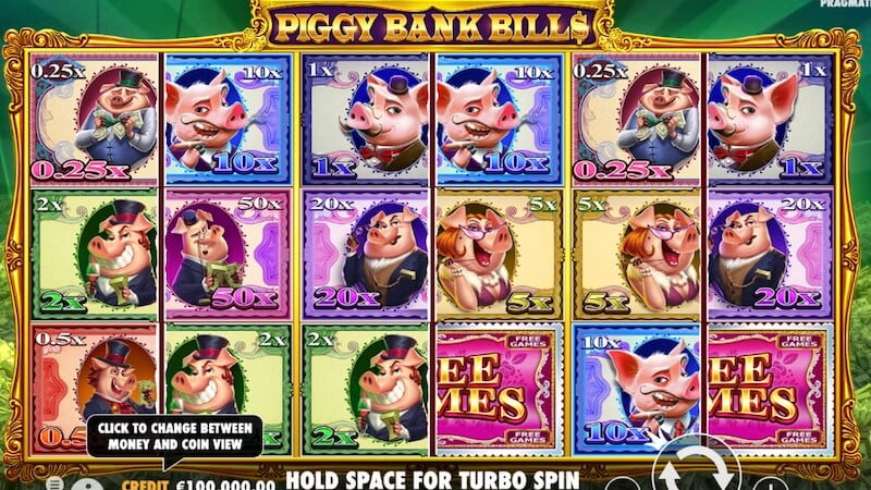 piggy bank bills slot gameplay