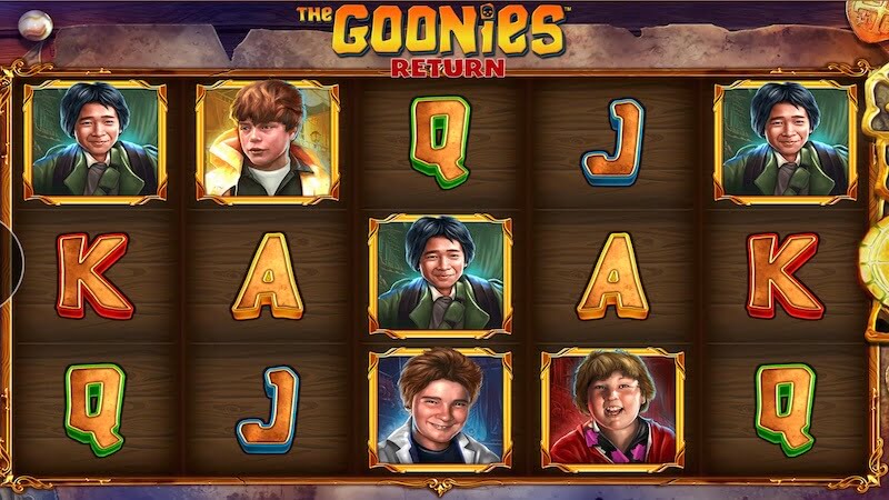 the goonies return slot gameplay