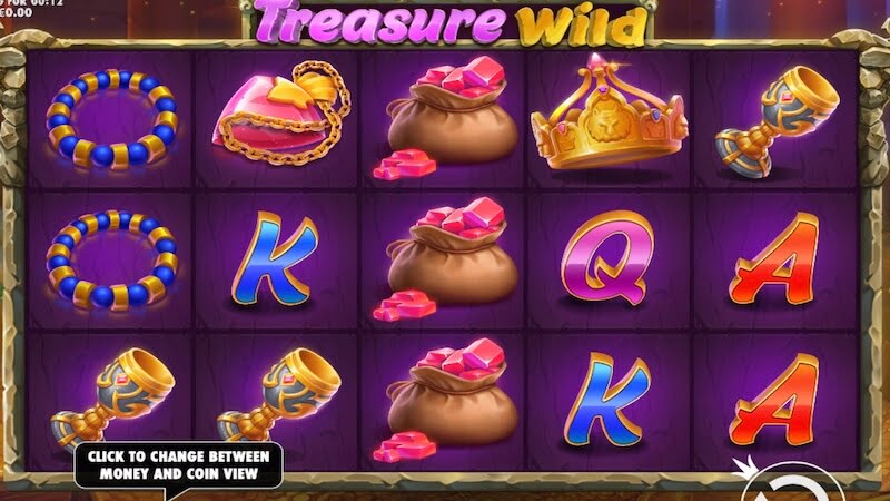 treasure wilds slot gameplay