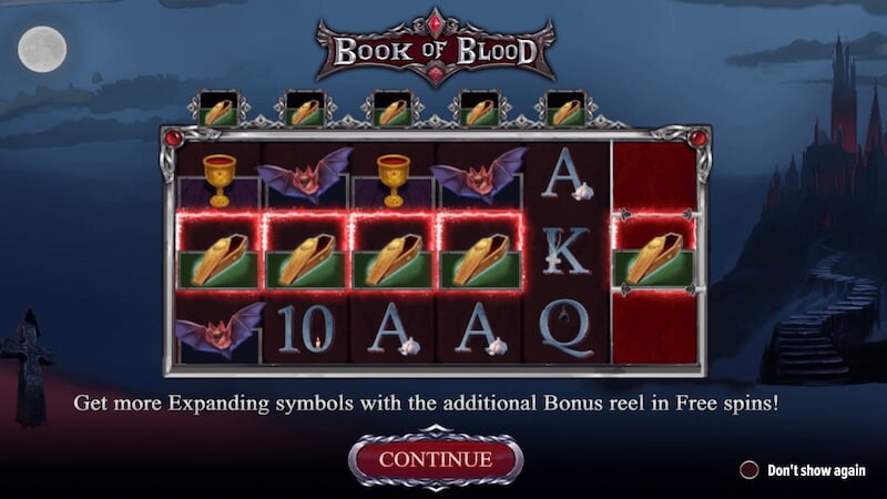 book of blood slot rules