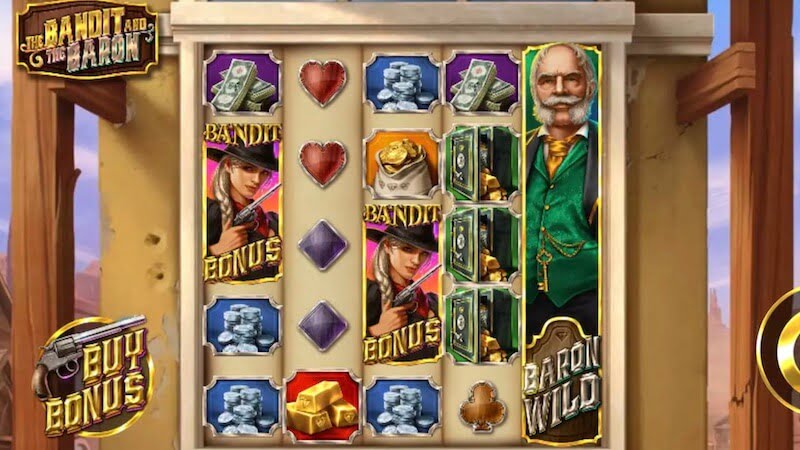 bandit baron slot gameplay
