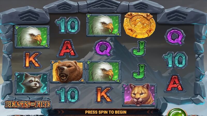 beasts of fire slot gameplay