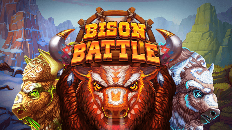 bison battle slot logo