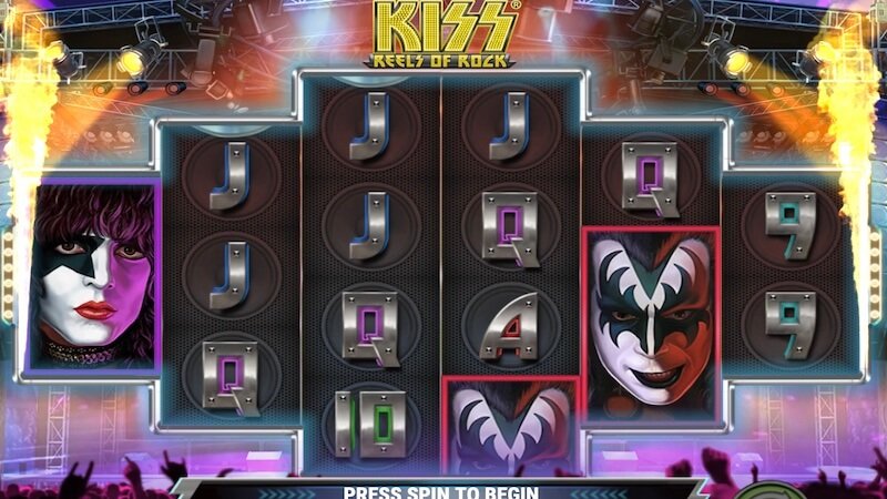 kiss rock slot gameplay
