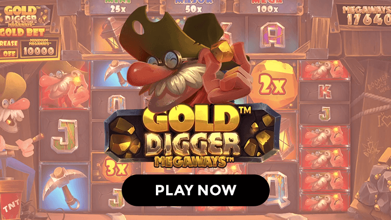 gold digger megaways signup