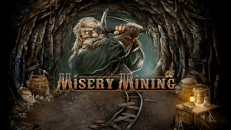 misery mining slot logo