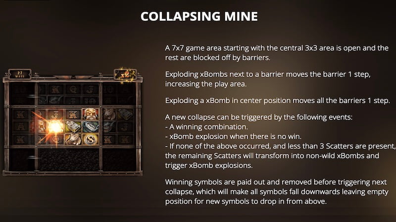 misery mining slot rules