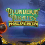 plunderin pirates slot logo