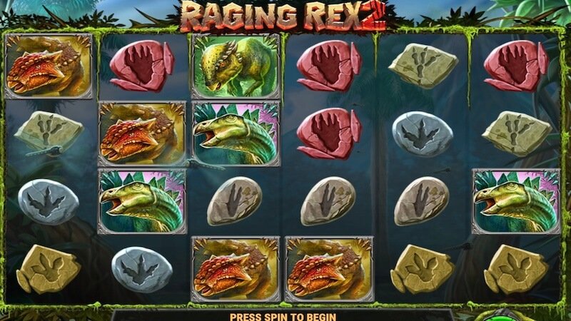 raging rex 2 slot gameplay