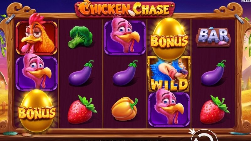 chicken chase slot gameplay
