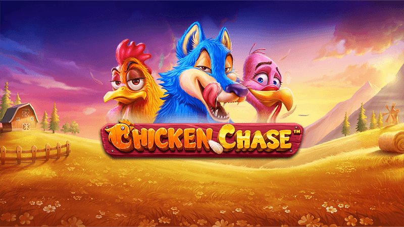chicken chase slot logo