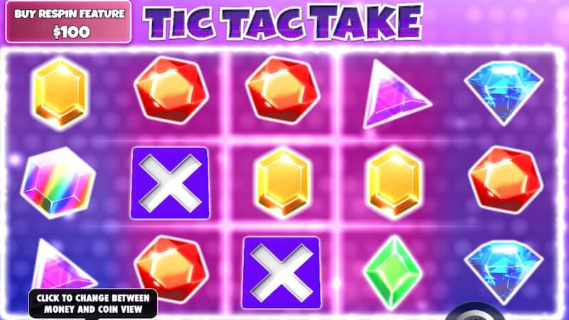 tic tac take slot gameplay