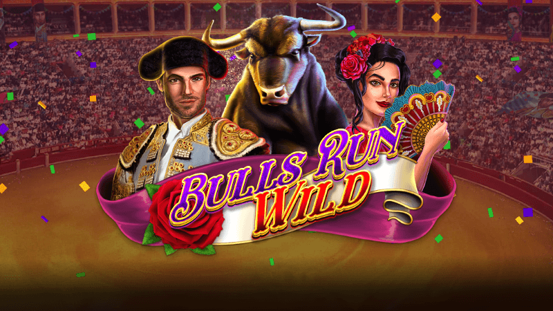 bulls run wild slot logo
