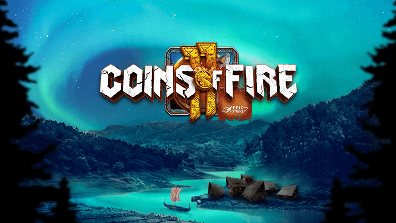 coins of fire slot logo