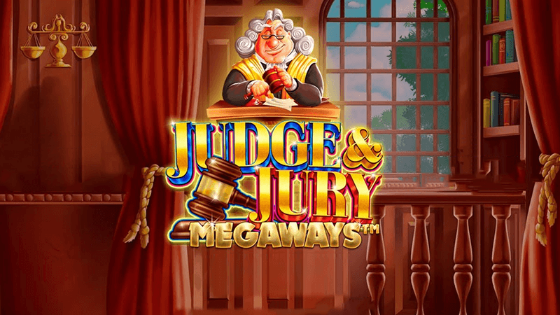 judge and jury slot logo
