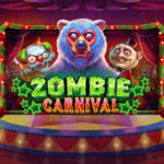 zombie carnival slot logo