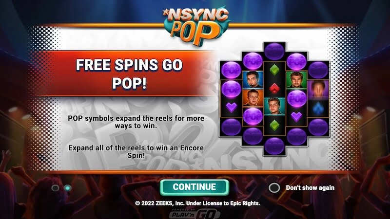 nsync pop slot rules