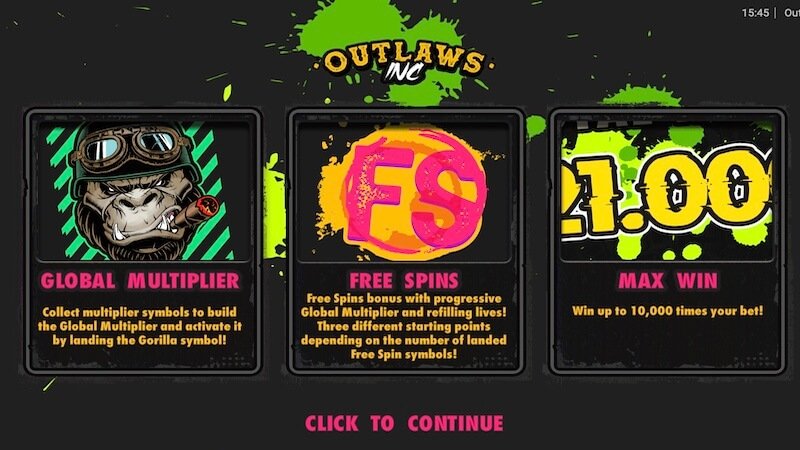 outlaws inc slot rules