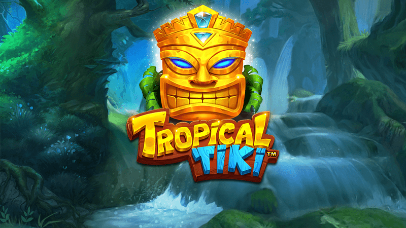 tropical tiki slot logo
