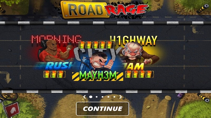 road rage slot rules