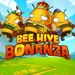 bee hive bonanza slot logo