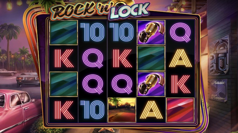 rock n lock slot gameplay