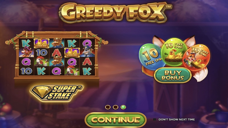 greedy fox slot rules