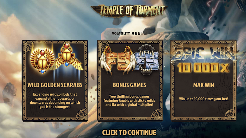 temple of torment slot rules
