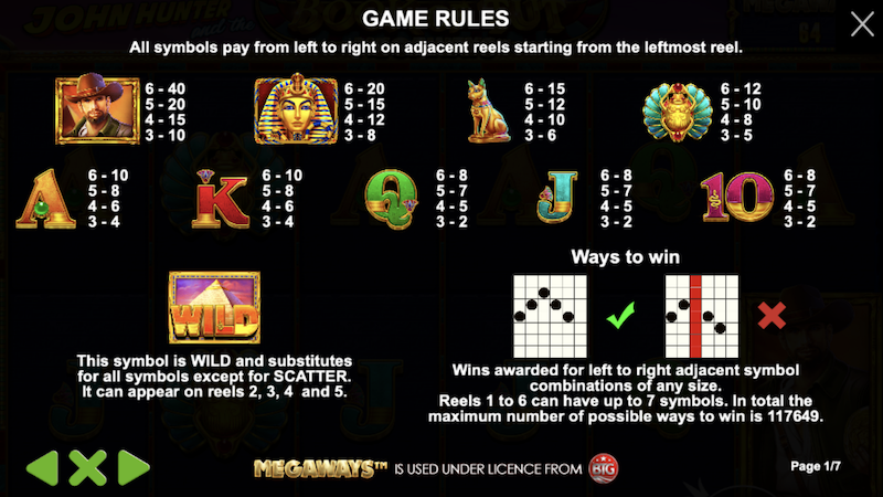 book-of-tut-megaways-slot-rules