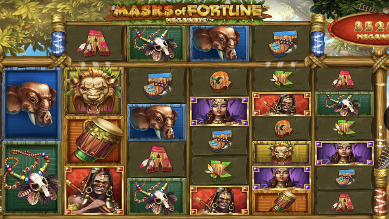 masks-of-fortune-megaways-slot-gameplay