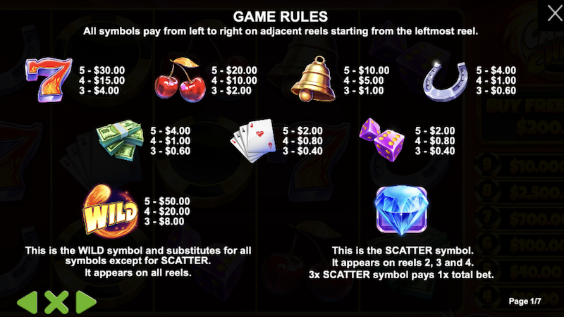 cash-chips-slot-rules