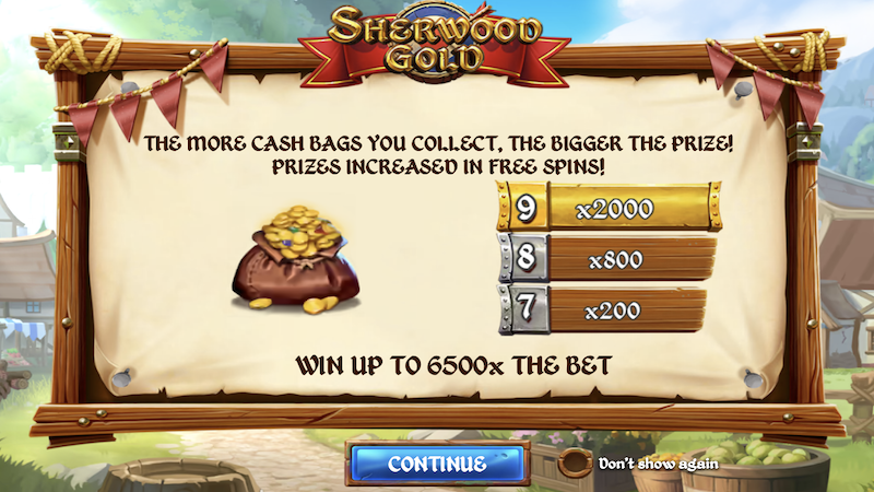 sherwood gold slot rules