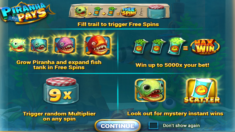 piranha-pays-slot-rules