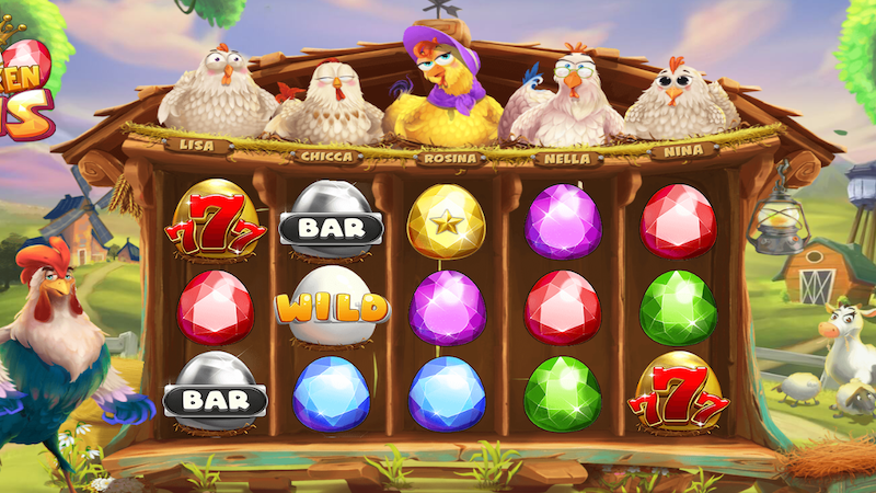 chicken-gems-slot-gameplay