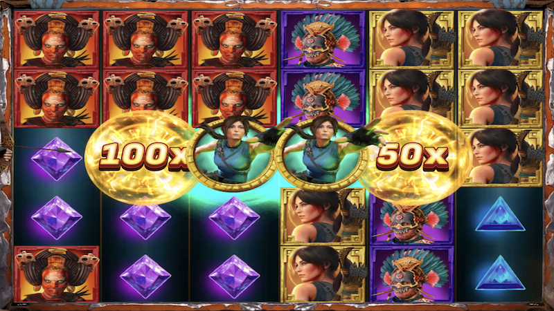 Lara Croft slot gameplay
