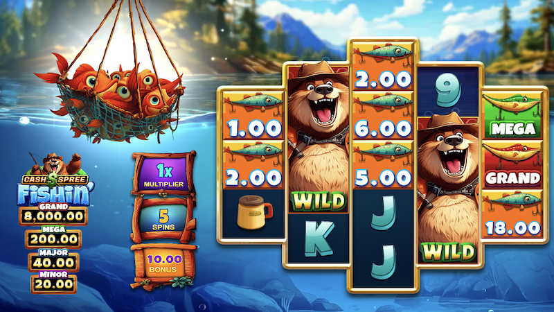 cash spree fishin gameplay